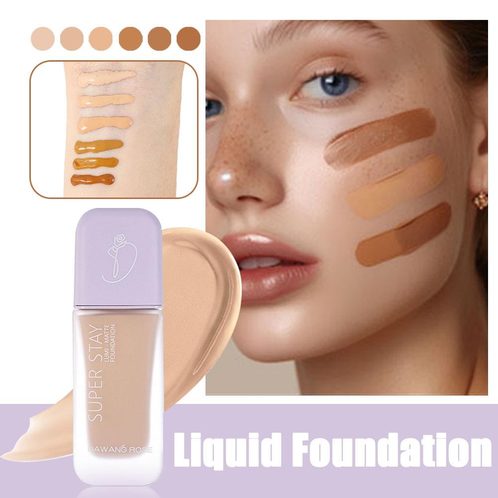 【Stok Siap】DAWANG ROSE Concealer Alas Bedak Cair Perawatan Kulit Krim Tahan Lama Anti Keringat Dan T