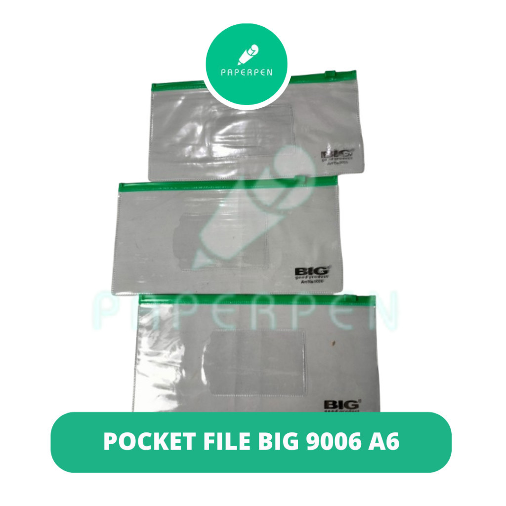 

[MS] POCKET FILE BIG 9006 A6/Map transparan/Pocket big