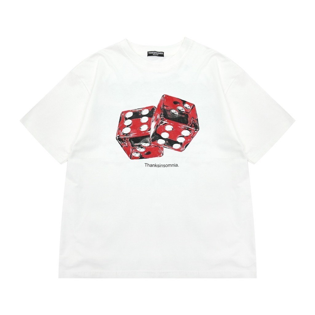 【COD】 Tshirt Anera White Thanksinsomnia T-shirt