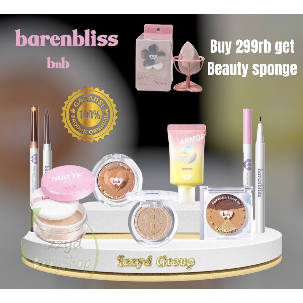 BNB barenbliss beauty inside cushion Fortune Cookie Eyeshadow Blush Highlighter Make Up  bnb Ori