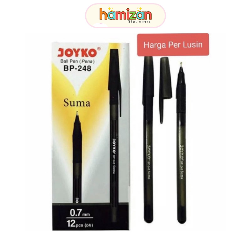 

Ball Pen Pulpen Pena Joyko BP-248 Suma 0.7 mm 1 Box 12 Pcs / ( 12 pcs ) Pulpen Joyko BP-248 Suma / Ballpoint Joyko Suma BP-248