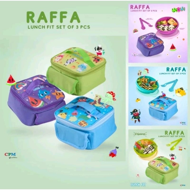 Tas Bekal Anak SD TK Paud Kotak Makan Set Lunchbox Lunchbag Rafa
