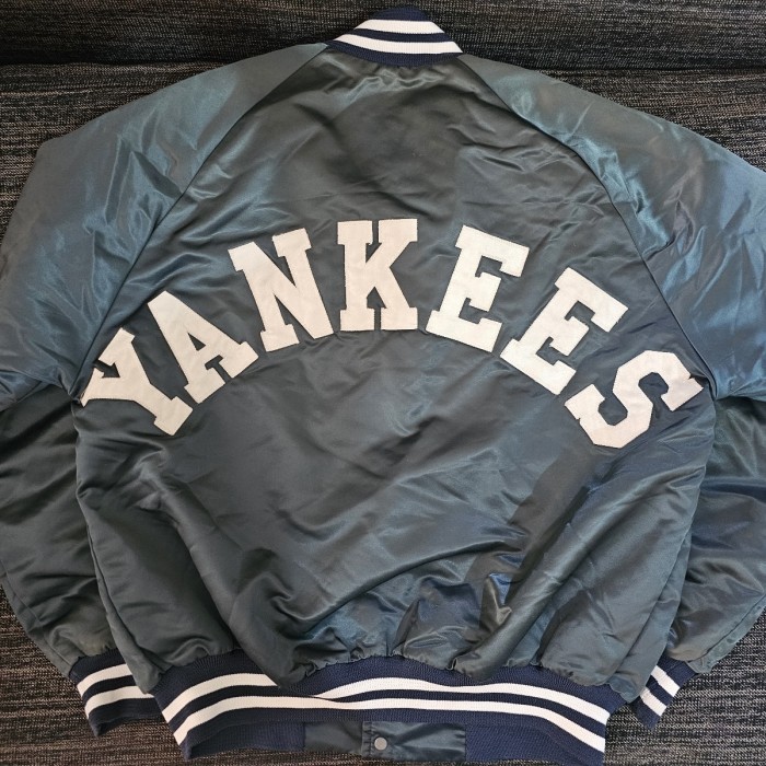 Vintage chalkline chalk line jacket varsity yankees satin mlb not nfl starter