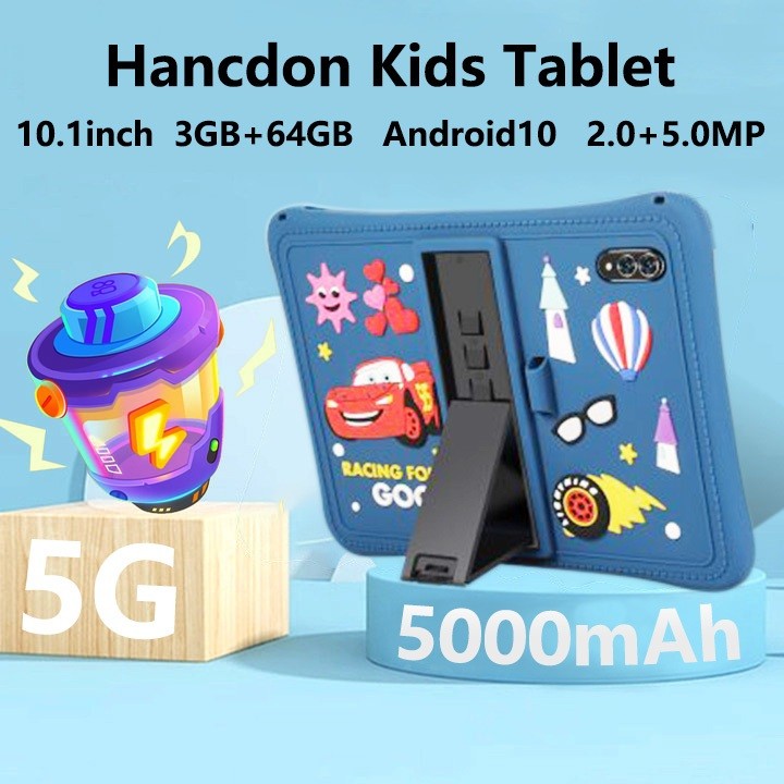 【2024 Produk Baru 】Hancdon 10inch Tablet Anak Murah 5G Kids Tab Baru Ram 8GB+128GB Touch Screen 10.1