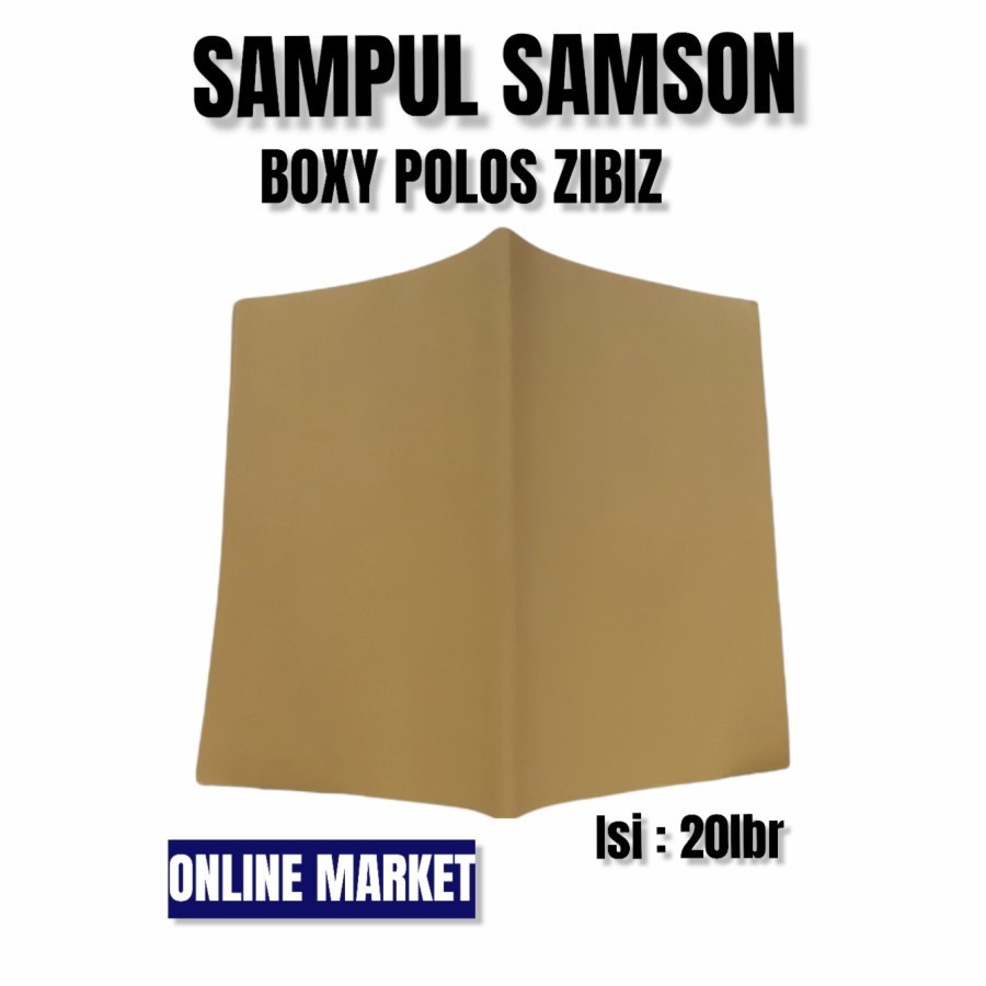 

Sampul Buku Coklat TEBAL BOXY POLOS isi 20lbr