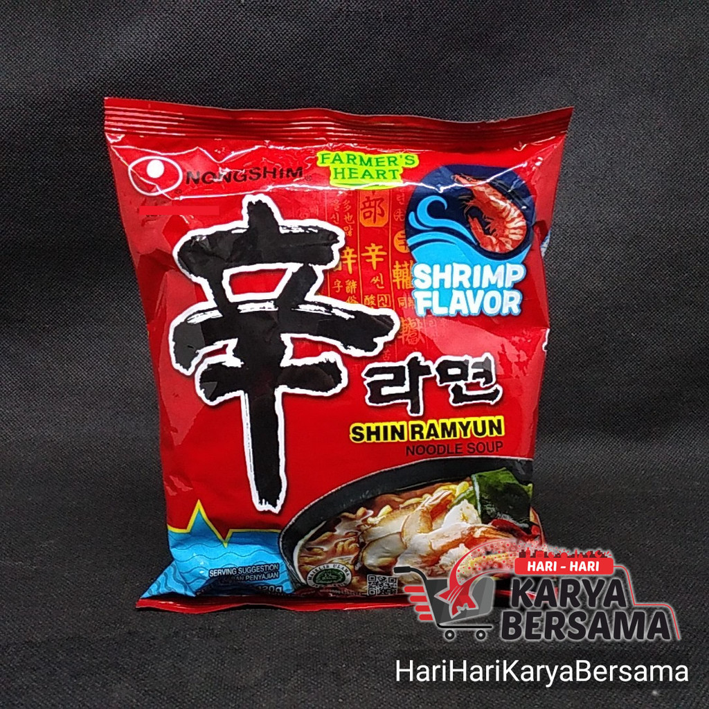 

MIE INSTAN NONGSHIM NONG SHIM SHIN RAMYUN NOODLE SOUP SHRIMP FLAVOR 120GR