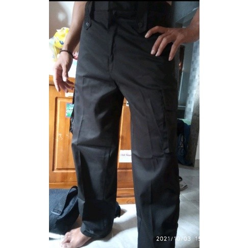 CELANA PDL SATPAM WARNA COKLAT GELAP/ COKLAT KEHITAMAN