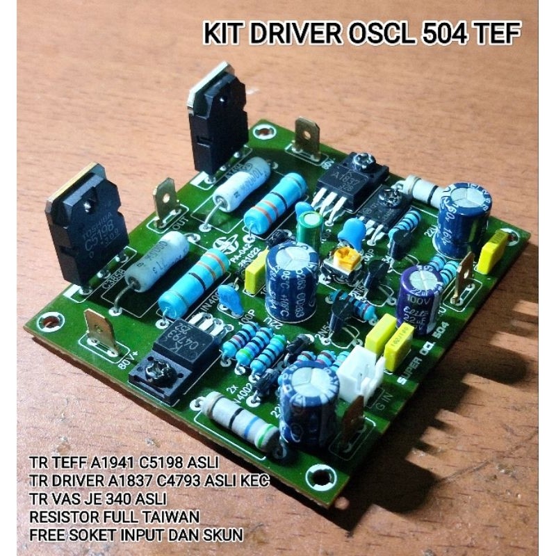 KIT DRIVER SOCL 504 TEF KOMPONEN ORIGINAL