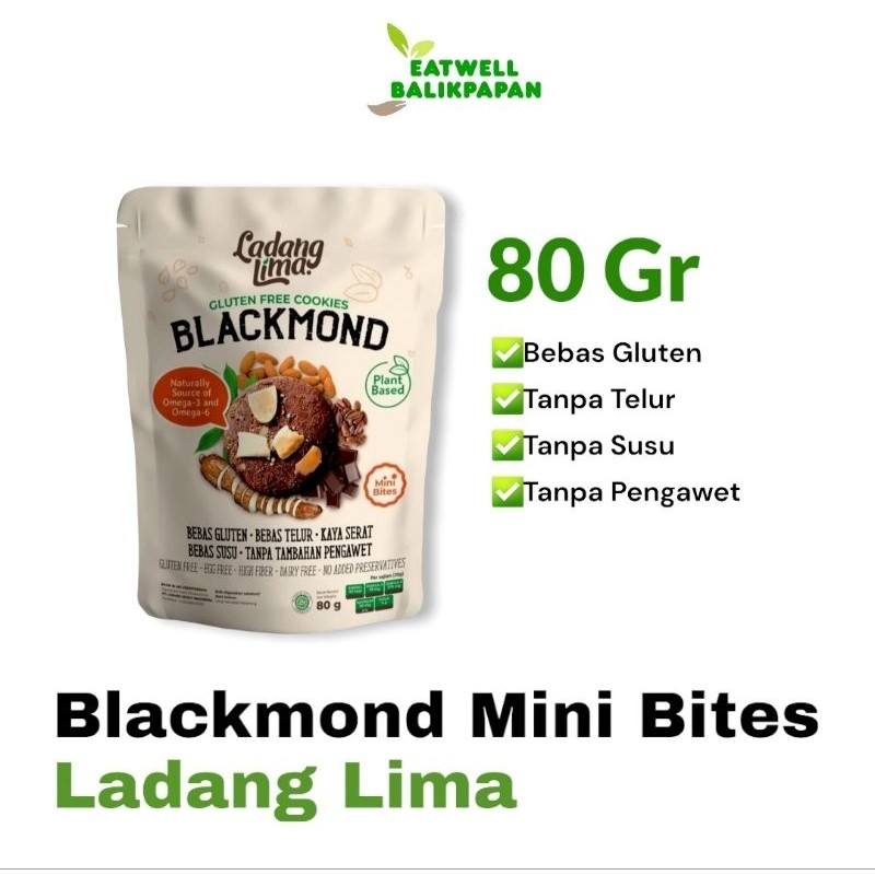 

BLACKMOND 80GR MINI BITES COOKIES - LADANG LIMA GLUTEN FREE