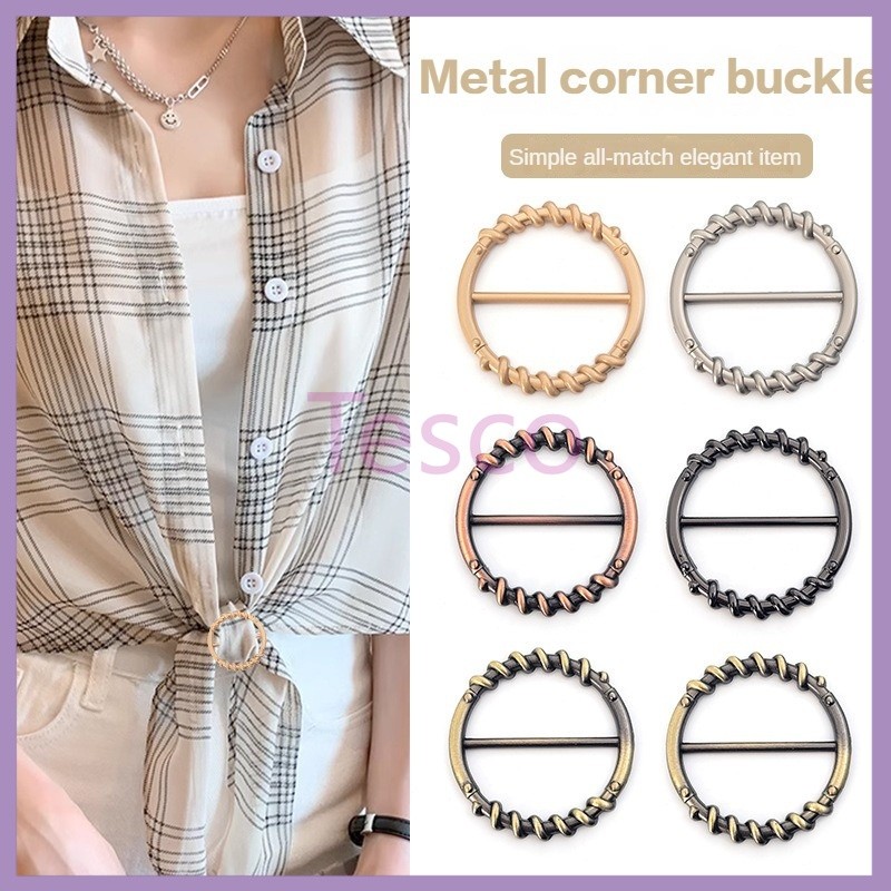 Tesco Fashion Syal Sutra Gesper Aksesoris Wanita Anyaman Selendang Gesper Baju Pakaian Sudut Gesper 