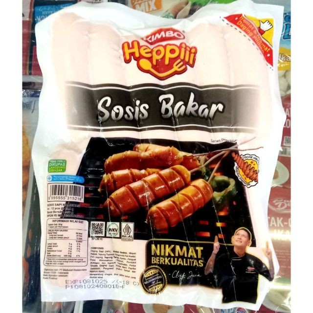 

Kimbo Heppiii Sosis Bakar Mini 550gr Isi 12