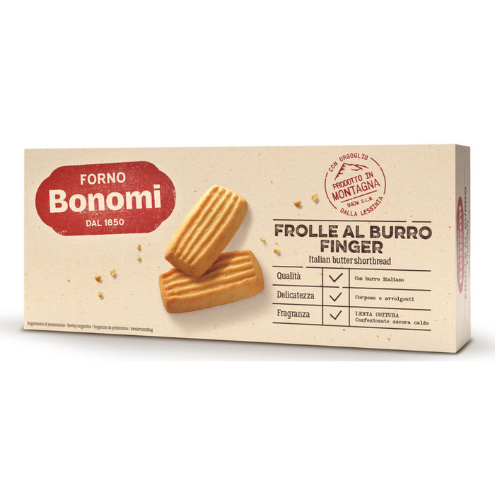 

Forno Bonomi Italian Butter Shortbread Finger 150 gr