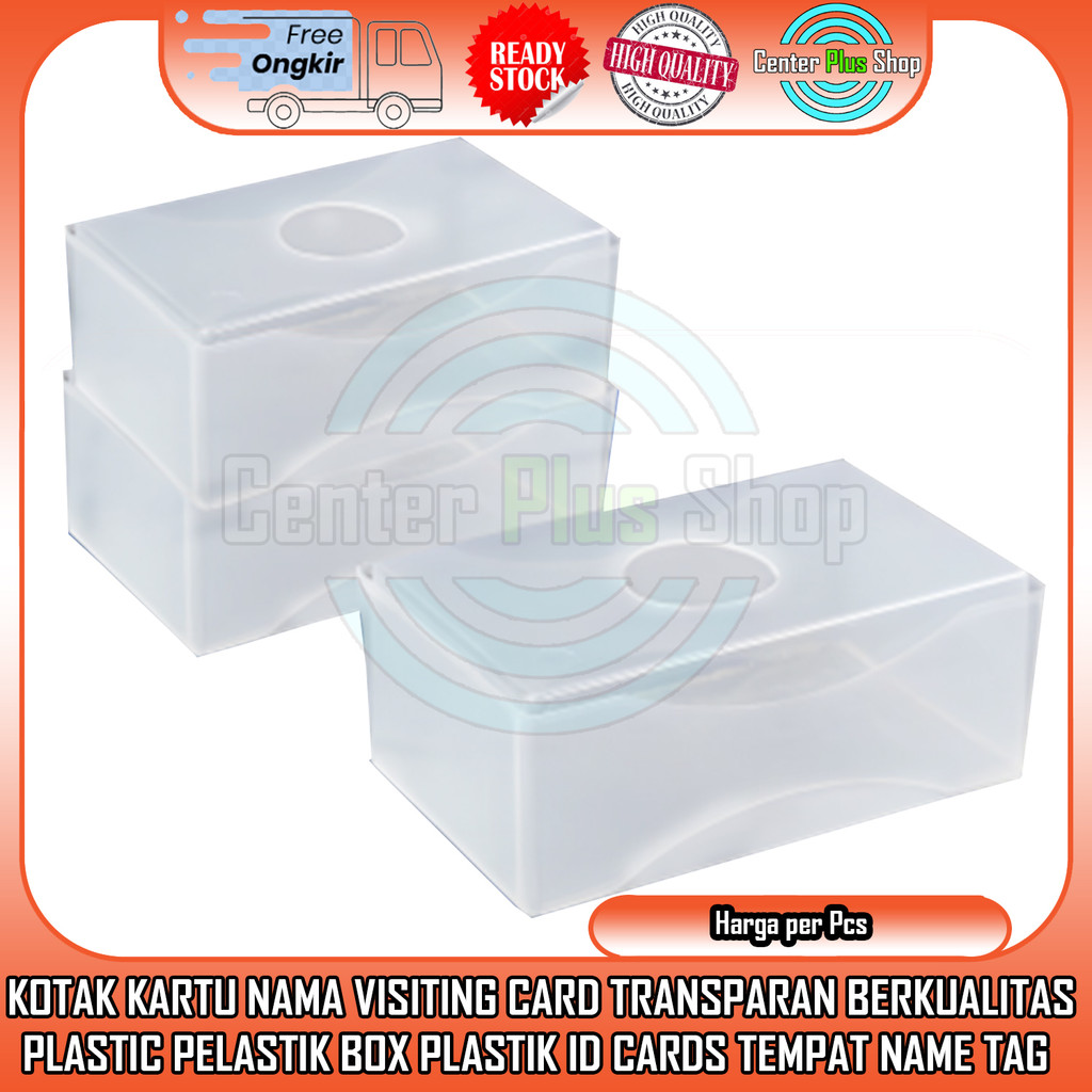 

Visiting Card Putih Bening Tanda Pengenal Identitas Box Kotak ID Cards Kartu Nama Berkualitas Wadah Tempat Simpan Name Tag Lembar FRZ Kertas Plastic Pelastik Plastik Transparan Holder Acrylic Aklirik