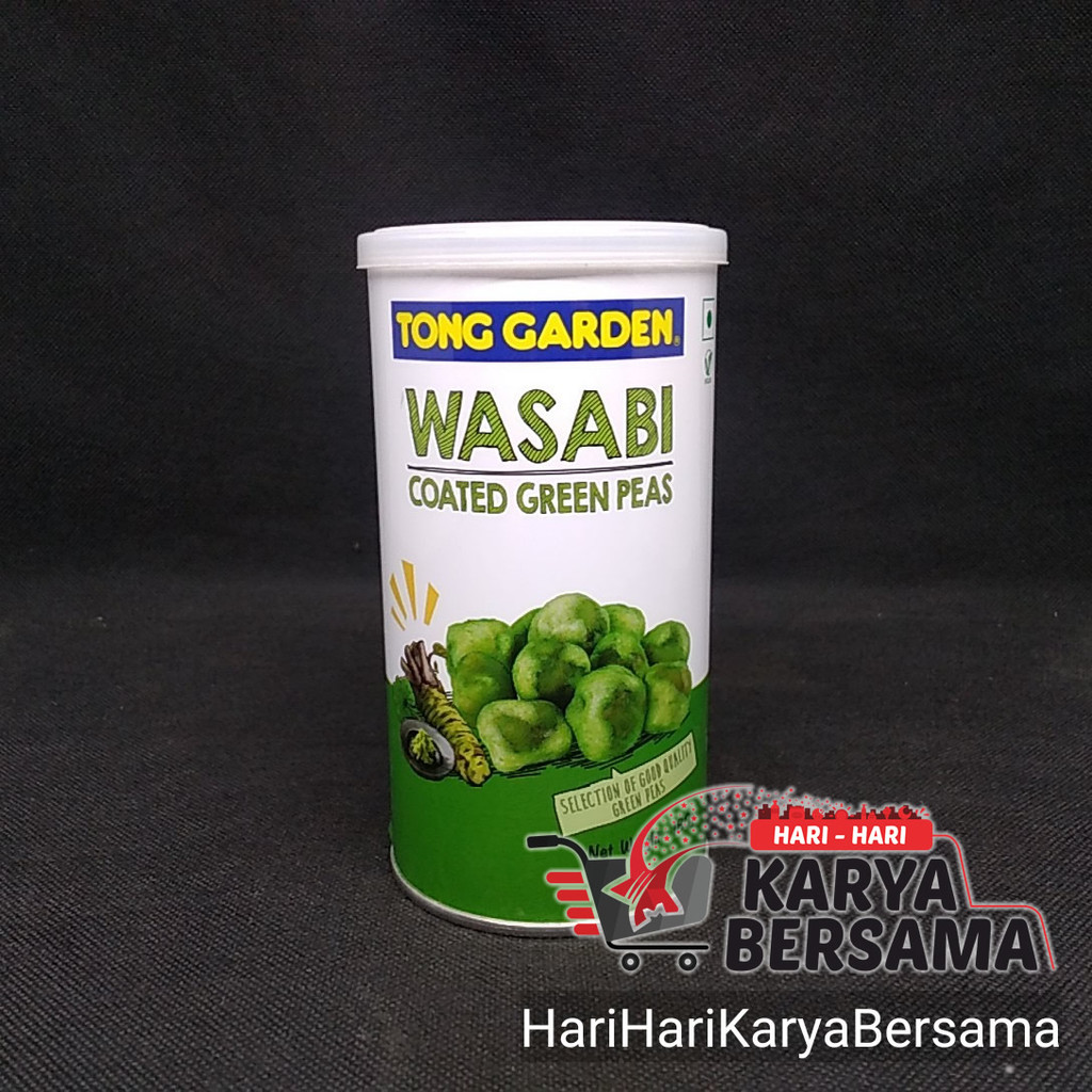 

MAKANAN RINGAN KACANG TONG GARDEN WASABI COATED GREEN PEAS KALENG 180GR