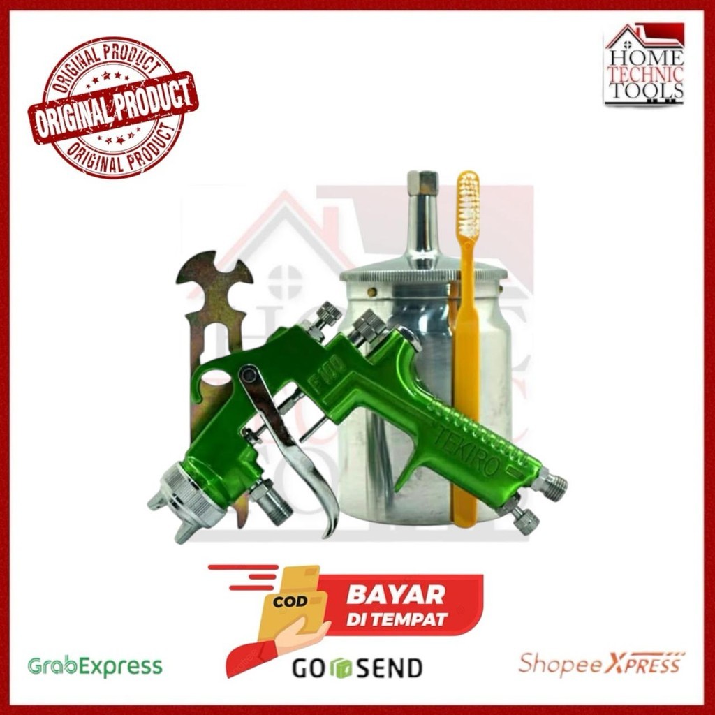 TEKIRO SPRAY GUN F100S TABUNG BAWAH / SEMPROTAN CAT TABUNG BAWAH / ALAT SEMPROT CET
