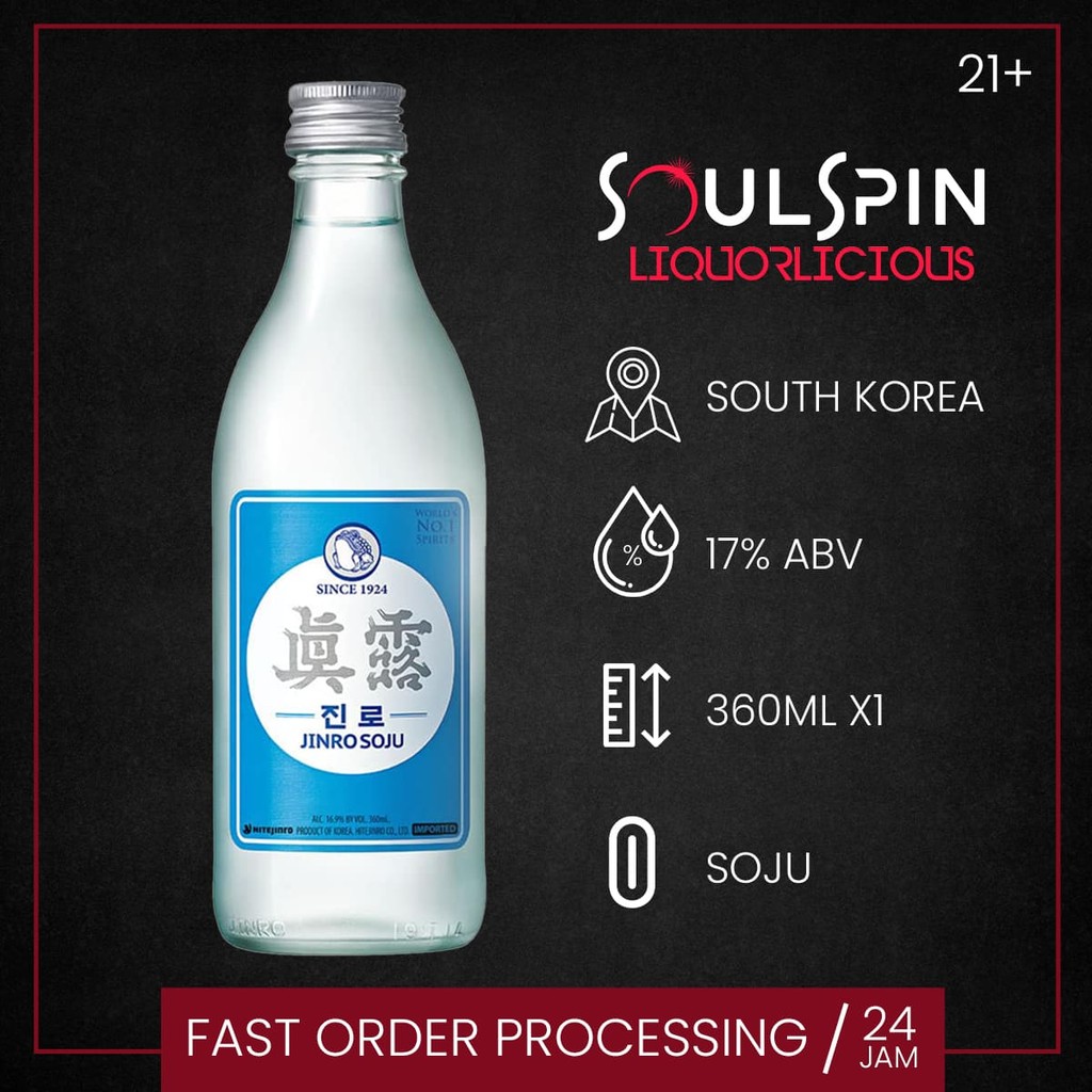 

Jinro is Back Hite Original Soju 360ml