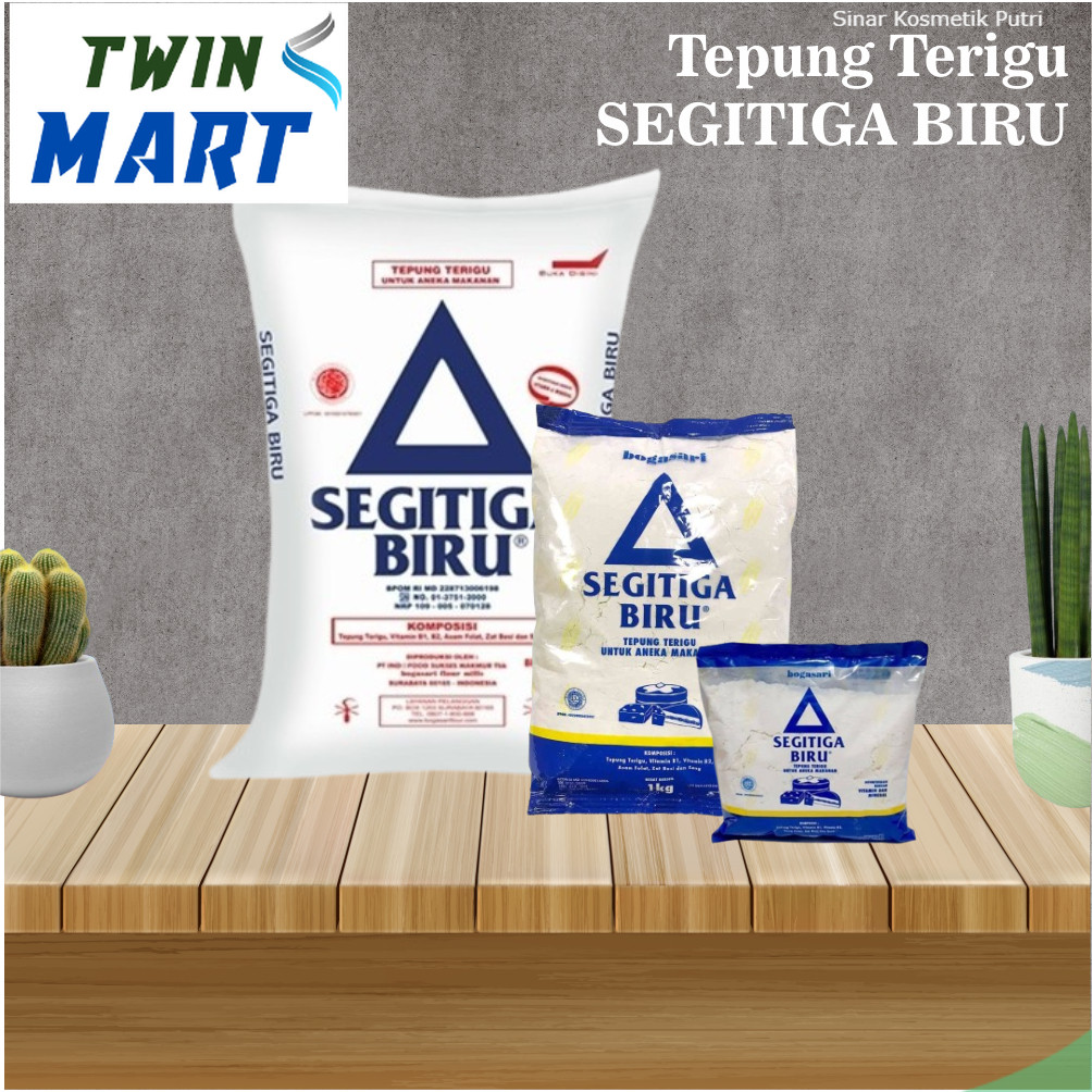 

Tepung Terigu Segitiga Biru / Kemasan 500gr dan 1kg