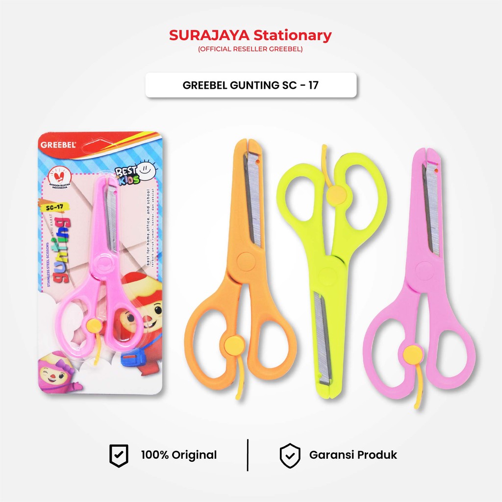 

Gunting Mini Greebel Gunting Anak (GUNTING SC-17) / Gunting Kertas / Gunting Sekolah / Gunting Pastel Lucu