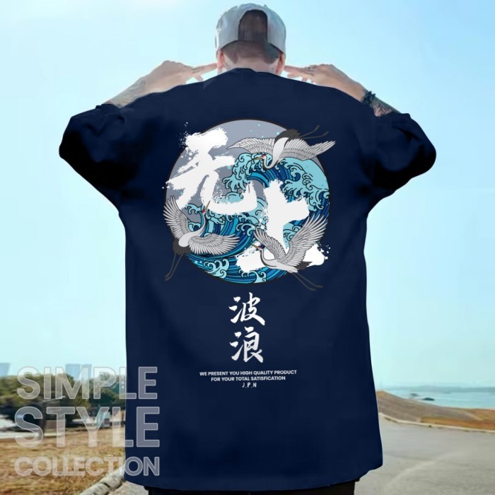 KAOS DISTRO HITAM JEPANG | BAJU KAOS PRIA WANITA | KAOS HITAM JEPA