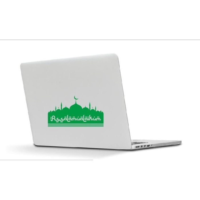 Stiker Laptop Motor Kata Salam Assalamualaikum Muslim Islam Masjid Cut