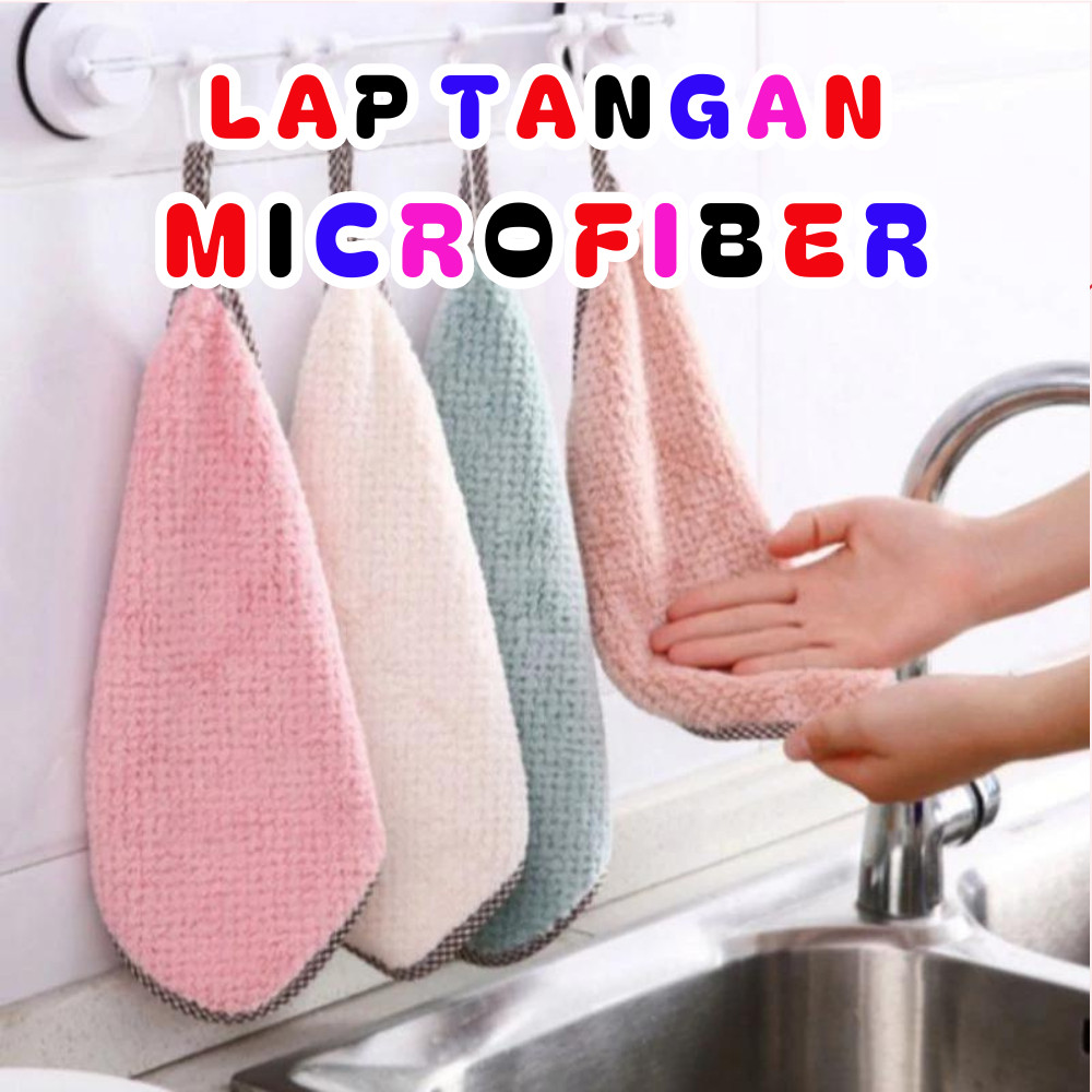 Lap Microfiber Lap Tangan Gantung Serbaguna