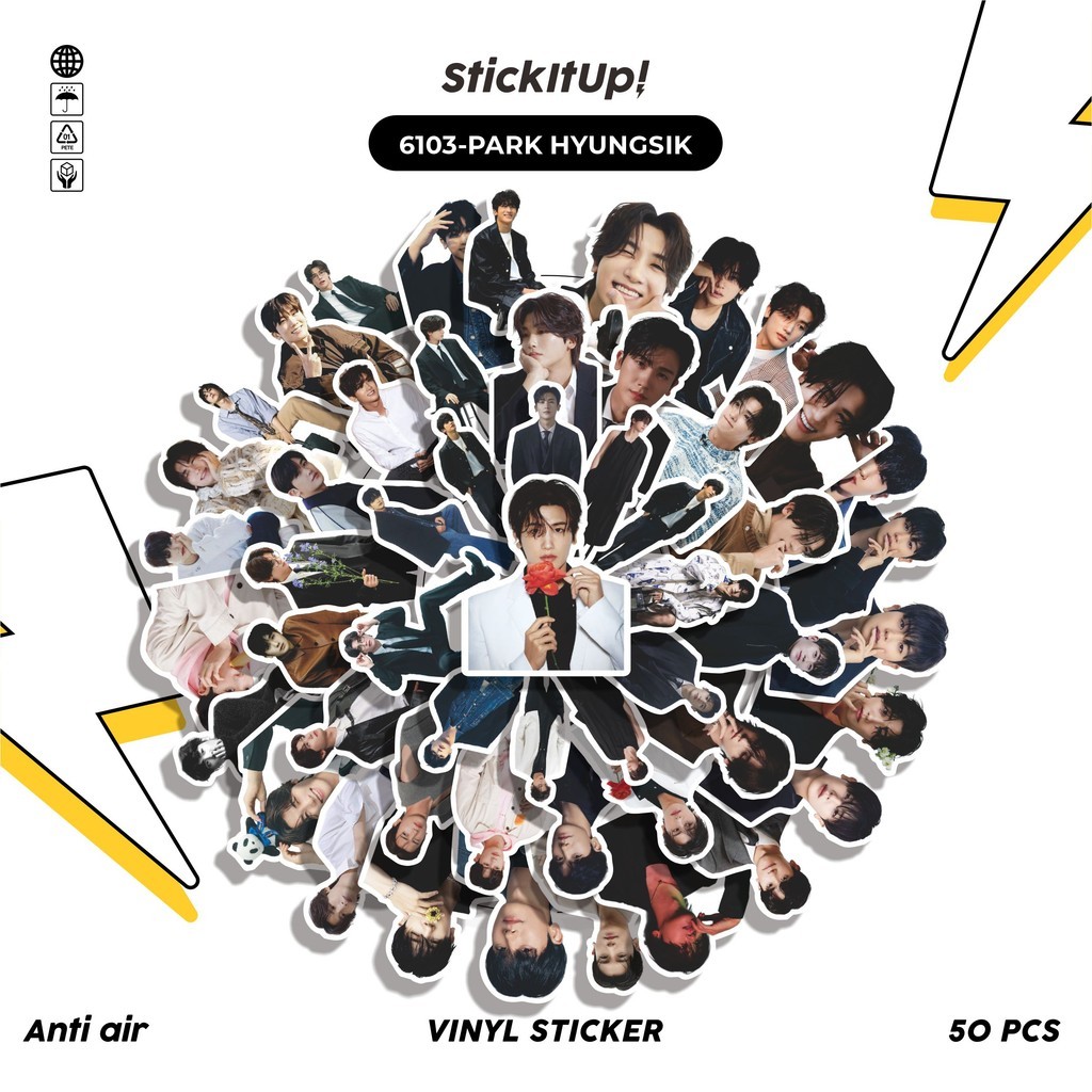 

COD✨ 50 Pcs Stiker PARK HYUNGSIK Lucu Anti Air Untuk Dekorasi Notebook Sepeda Skateboard Handphone DIY