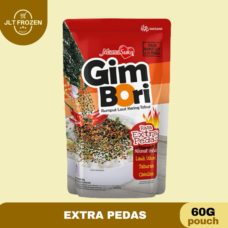 

Ay00! Mamasuka Gim B/ NTabur Rumput Laut Kering / / Pedas - Pouch 60g