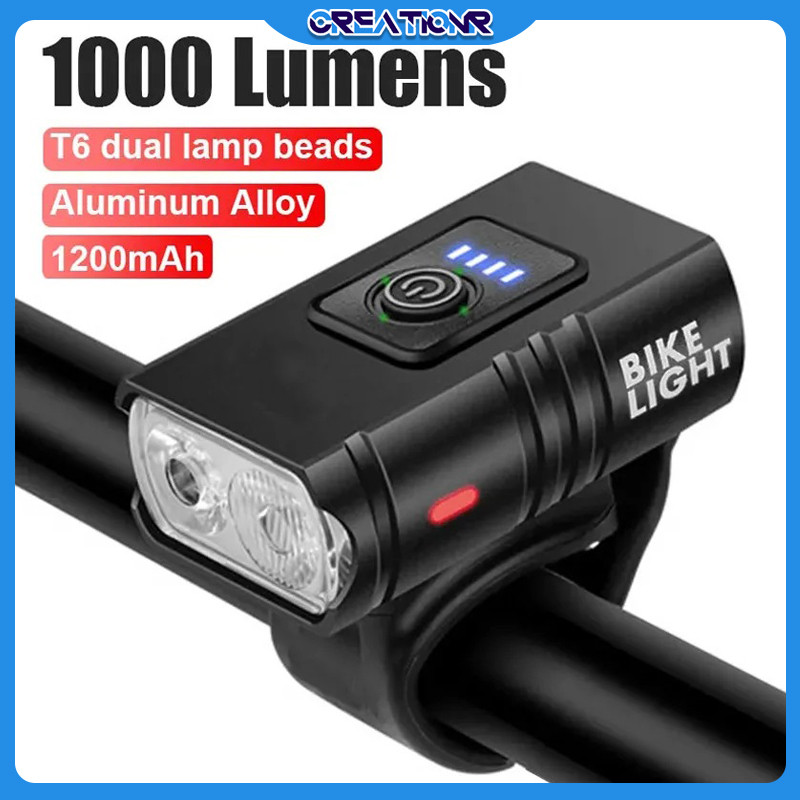 800Lumens Senter Sepeda/lampu Sepeda Depan Super Terang 1000mAh/senter Sepeda Super Terang/senter Se