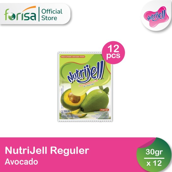 

STOCK BARU!!! Nutrijell Reguler Rasa Avocado Box - 12x30 gr