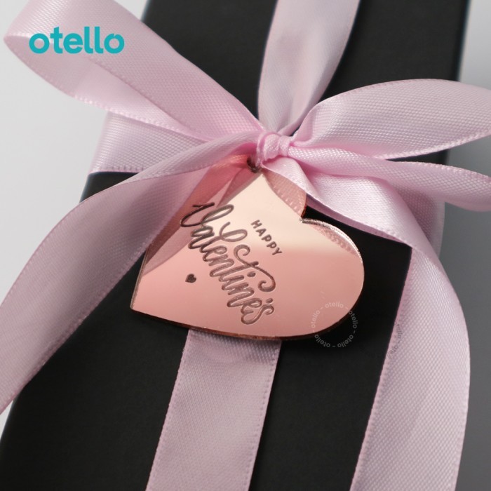 

Hang Tag Valentine Akrilik Gantungan Hati Hiasan Label Kado Hadiah - Bening