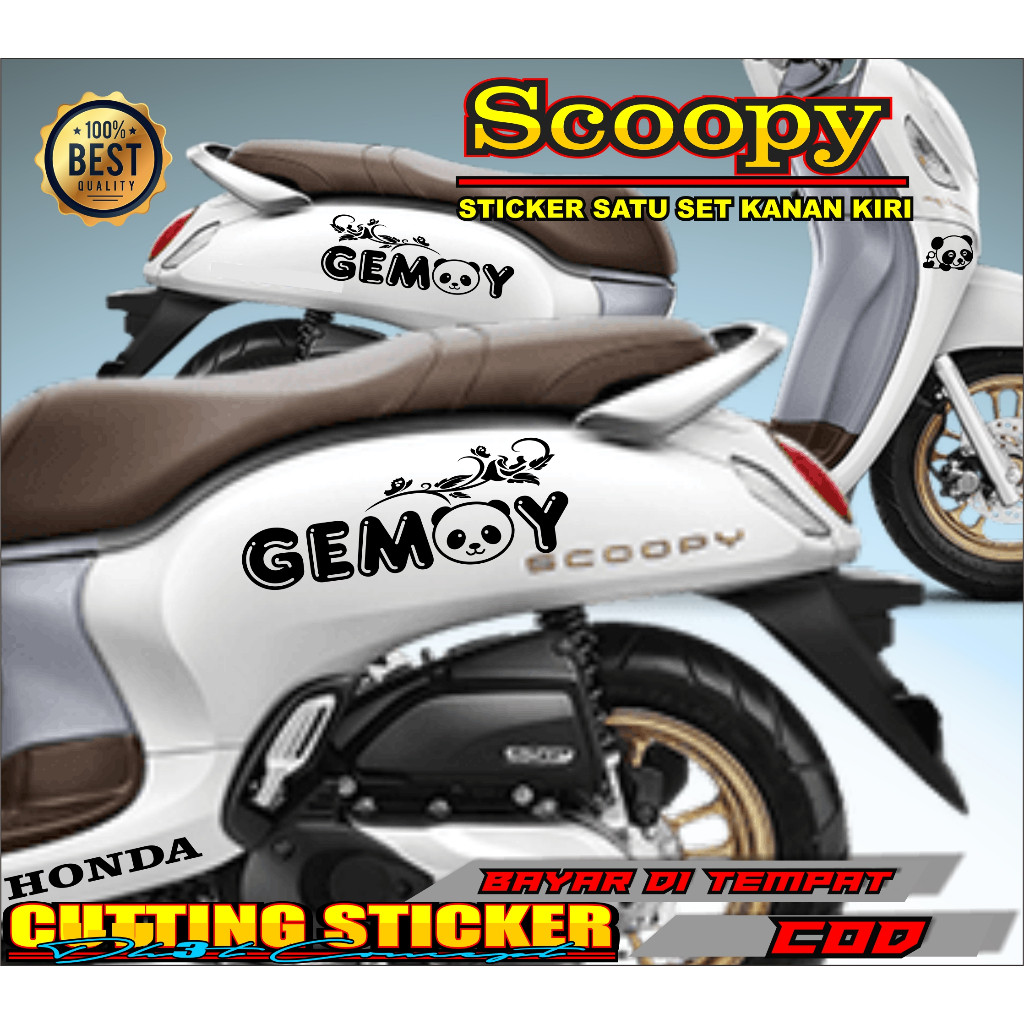 STICKER SCOOPY GEMOY CUTTING STICKER STRIPING ALL SCOOPY