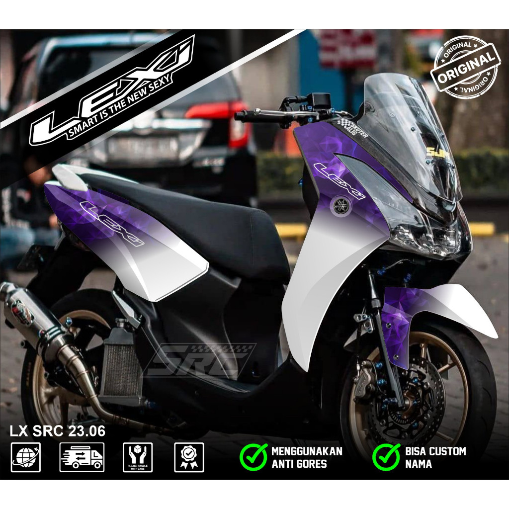 Decal Sticker Full Body Yamaha LEXI Stiker Yamaha LEXI Full Body Striping Yamaha LEXI Racing DV 06