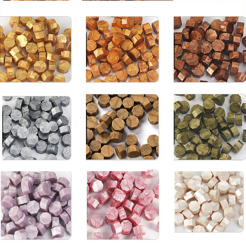 

100 Pcs Wax Lacquer for Seals Wax Beads Wax Print Beads Lacre Waxs Seal for Stamps Retro Sealing Waxs Stamp for Wedding HCL001