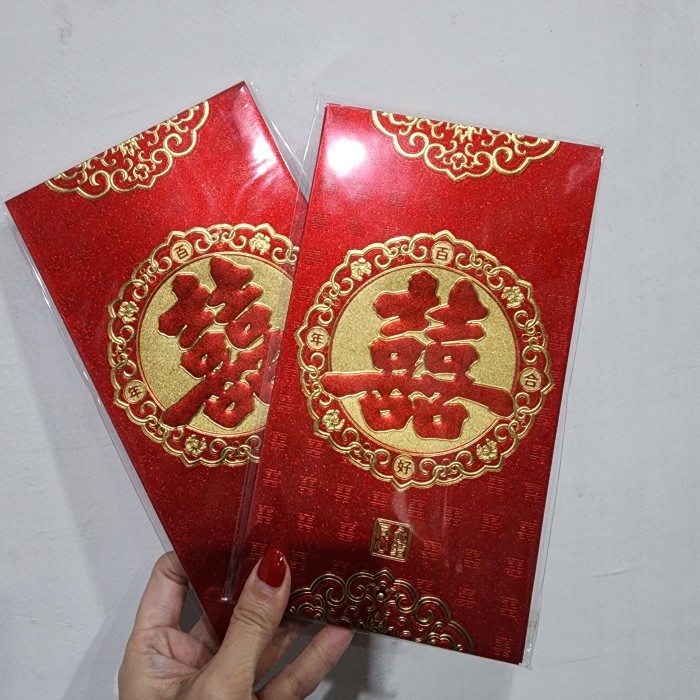 

Angpao Imlek Fu Jumbo Isi 6 Angpau Fuk Hoki Grosir Ampau Merah Imlek - JUMBO W001-1