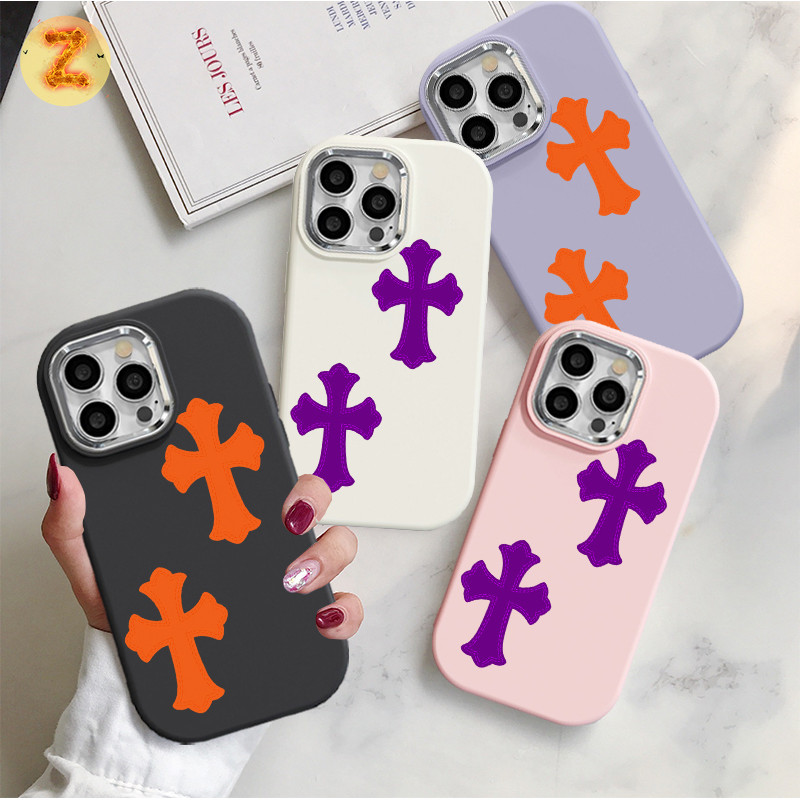 Infinix Smart 8 SPARK GO 2024 Note 30 Hot 40i 30i Hot 11 Play 9 10 Play Smart 7 Purple orange cross 