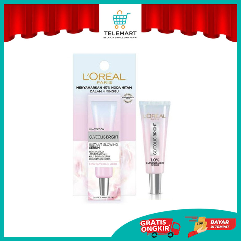 LOREAL PARIS GLYCOLIC-BRIGHT SERUM 7.5ML