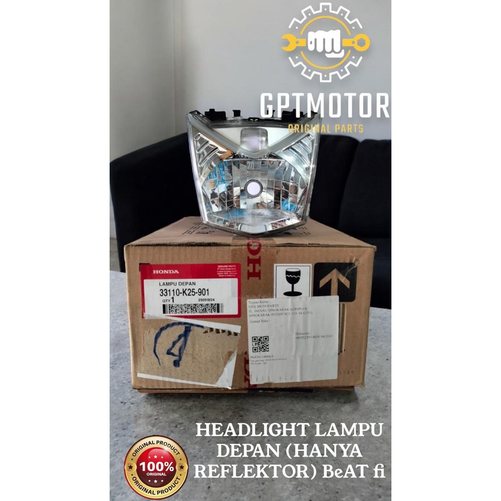REFLEKTOR LAMPU DEPAN HONDA MOTOR  BEAT F1 INJEKSI 33110-K25-901