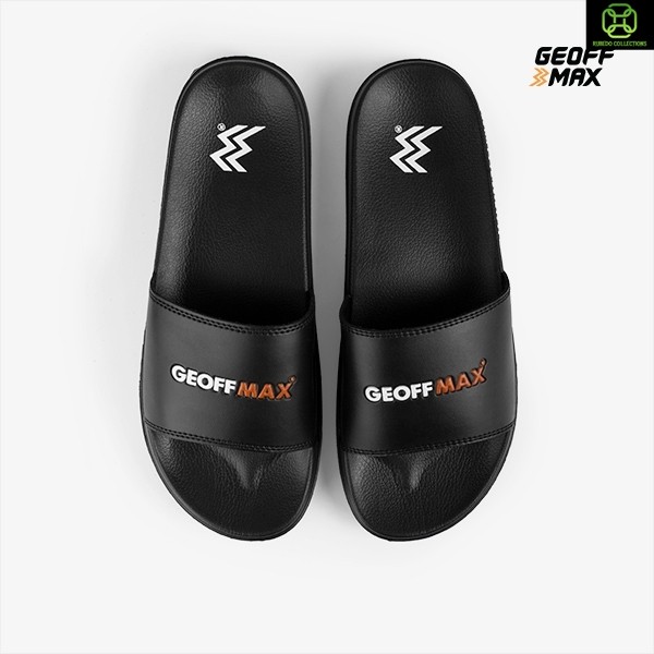 Geoff Max - Wigora Black | Sandal Pria Wanita Sendal Slop Slipper Anti Licin