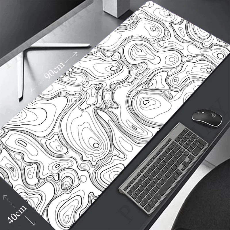 

White Large Desk Pad 100x50cm Big Computer Mousepads Gaming Mousepad Big Keyboard Mats Gamer Mouse Pad Desk Mat