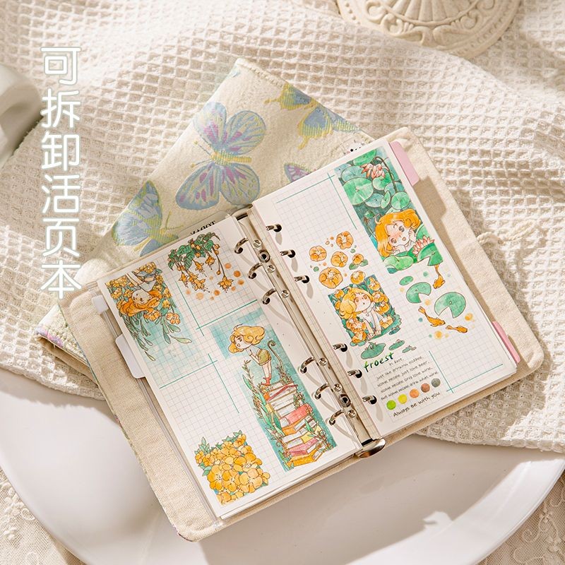 

Loose Leaf Ledger Notebook Diary Notepad Planner Sketchbook Agenda 2024 Notebooks Weekly Daily Collect Books Office Stationery