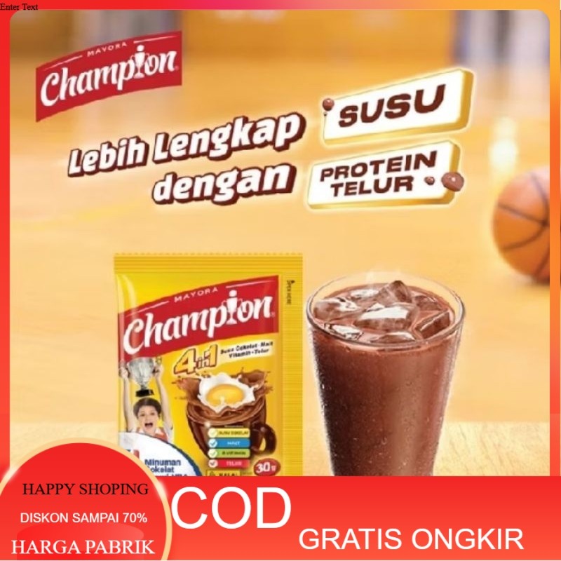 

champion energen susu coklat isi 10 sachet 30 gr