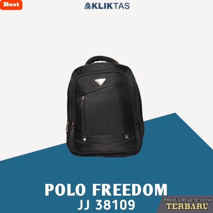 tas ransel pria murah berkualitas Tas Ransel Kerja Pria Laptop Import Polo Freedom 38109 - JJ38109, 