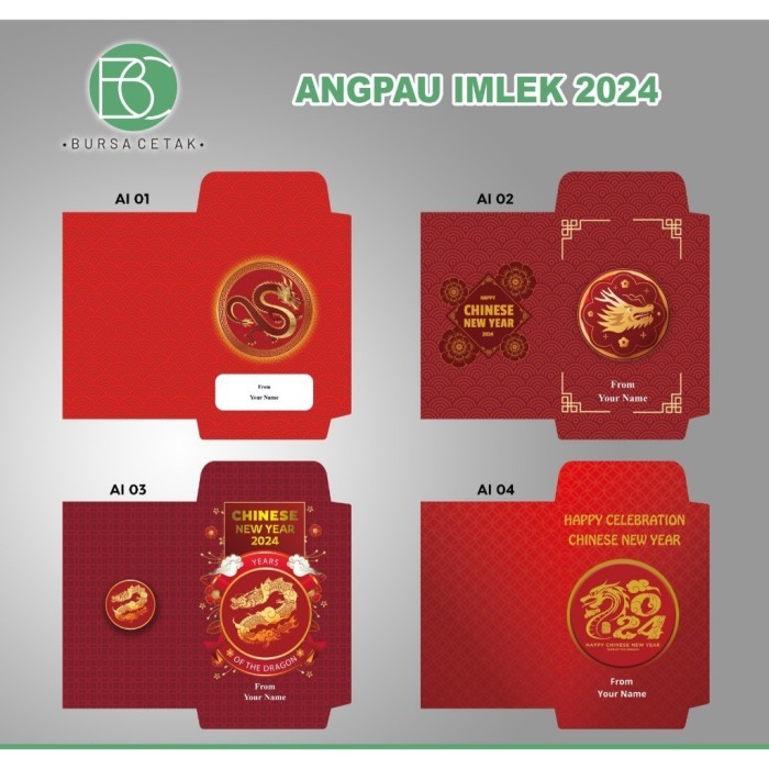 

Angpao Imlek Custom Print Design Nama / Cetak Amplop Chinese New Year