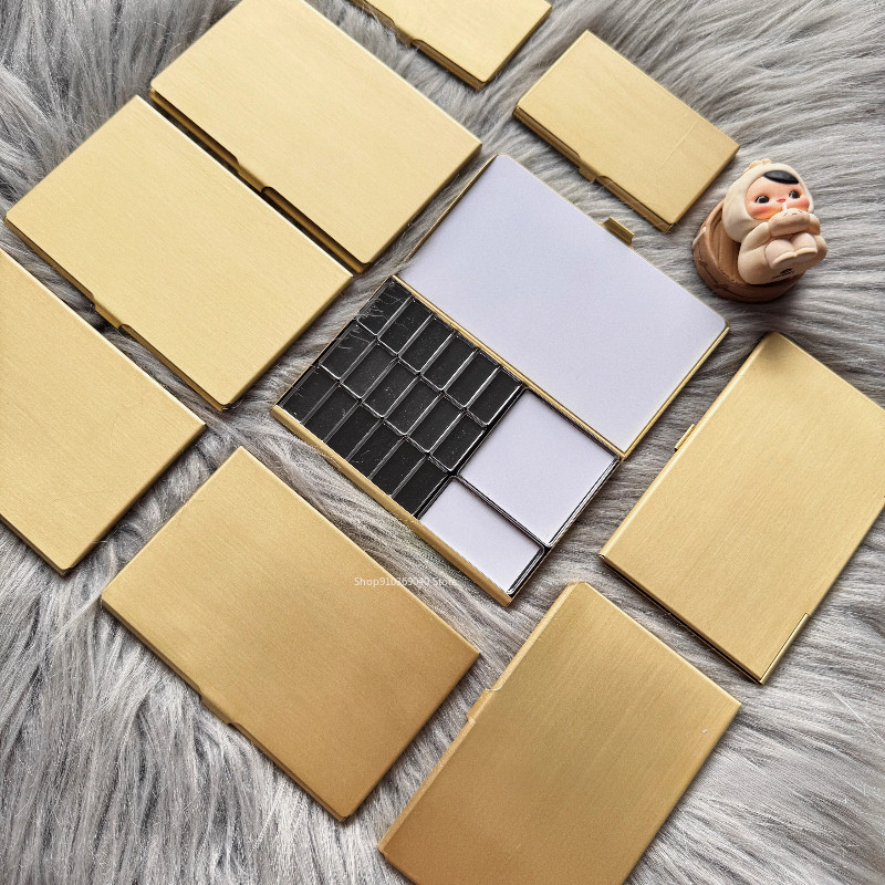 

Brass TN Magnetic Watercolor Box Empty Watercolor Palette Portable Travel Paint Tray Color Palette Beginner Art Supplies