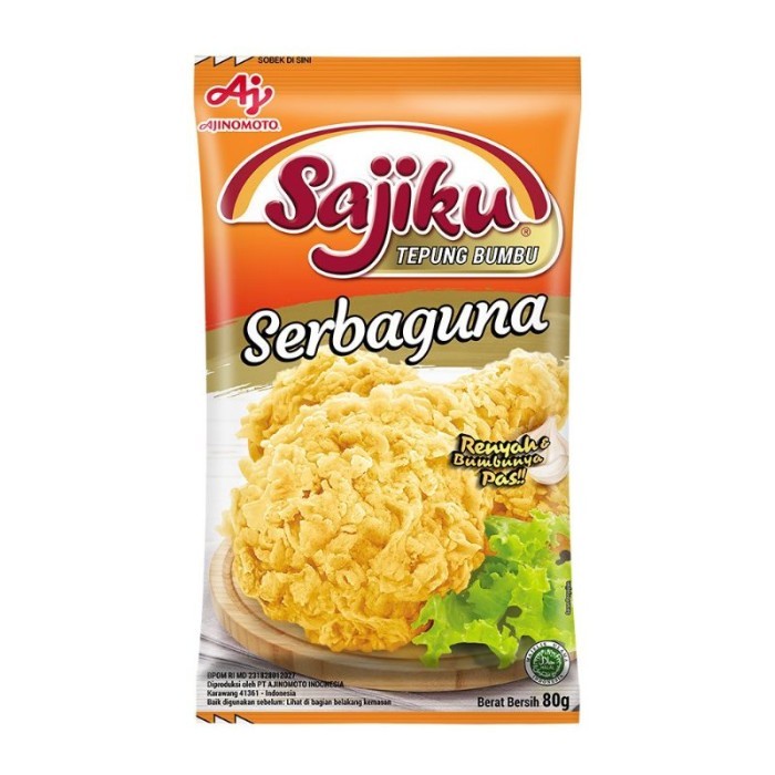 

NEW ITEM SAJIKU TEPUNG SERBAGUNA 80G BAHAN MASAK