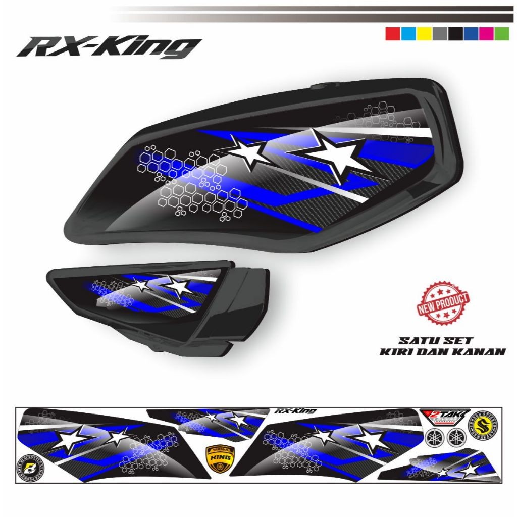 STIKER MOTOR RX KING / STRIPING RX KING VARIASI SIMPLE