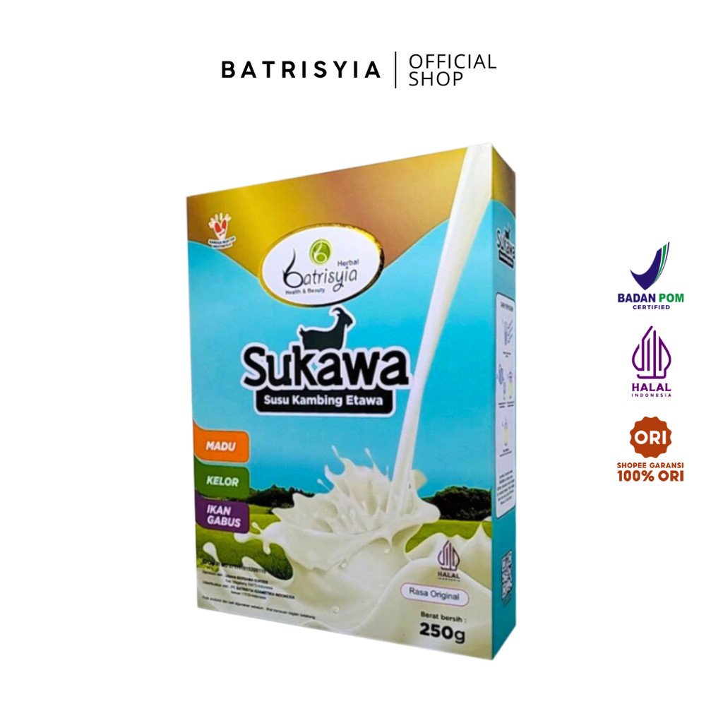 

BATRISYIA SUKAWA / Susu Kambing Etawa Pengganti ASI anak 1 tahun+ 250g
