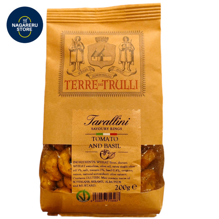 

Terre trulli tarallini savoury rings tomato and basil 200gr