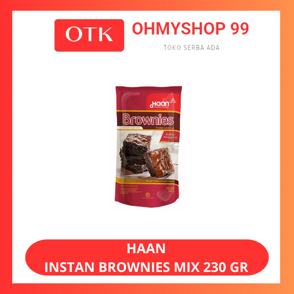 

Haan Brownies Kukus Instan Mix Tepung Kue 230gr