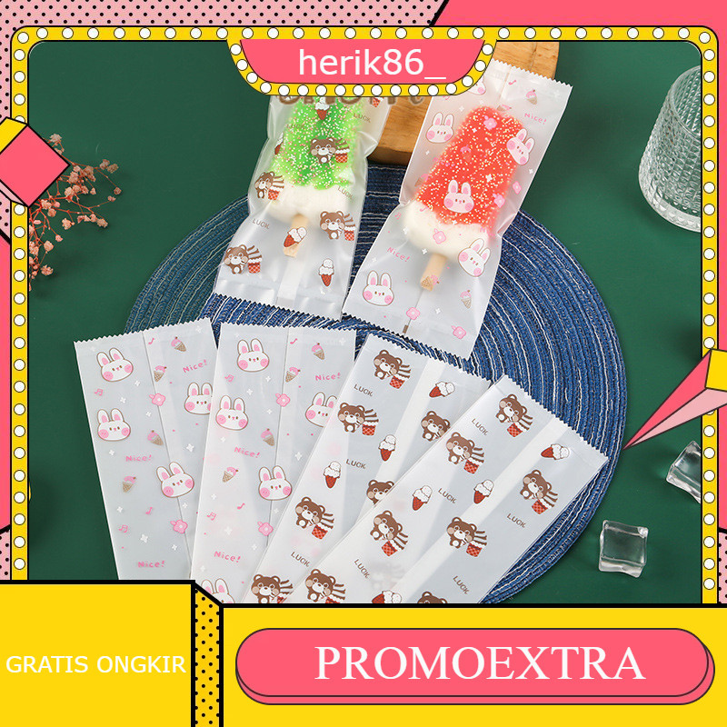 Tas Es Krim Tebal Tas Kemasan Plastik Es Krim Tas Kemasan Es Loli Transparan Rumah eMerit